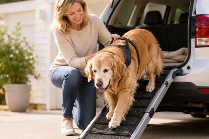 Car Travel With a Dog Who Can't Jump