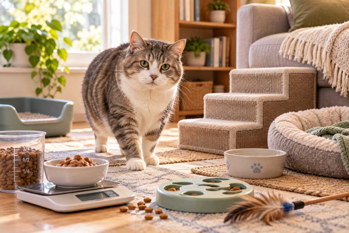 Senior Cat Weight Loss and Mobility: What Actually Helps